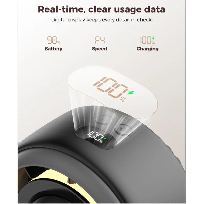 Portable Octopus Baby Stroller Fan Air Purify Turbo Tech Nature Wind Rechargeable 4000Mah USB Charging Handheld Octopus Crib Fan