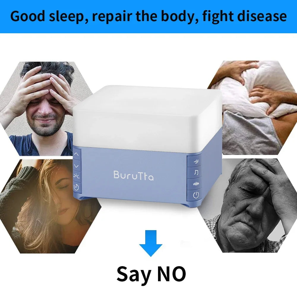 White Noise Sound Machine, Sleep Aid Device with 39 Soothing Sounds & Breathing Light Portable Baby Sleep Soother with Timer