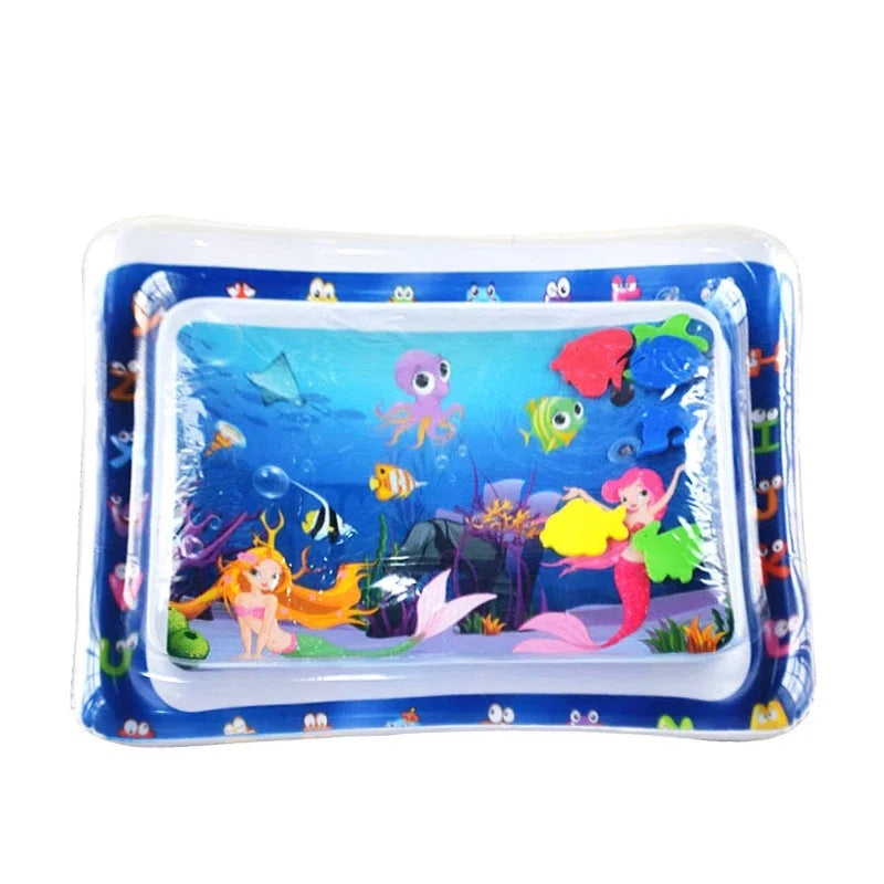 Infinno Inflatable Tummy Time Mat Premium Baby Play Mat Inflatable Water Cushion Interactive Baby Toys for Sensory Development