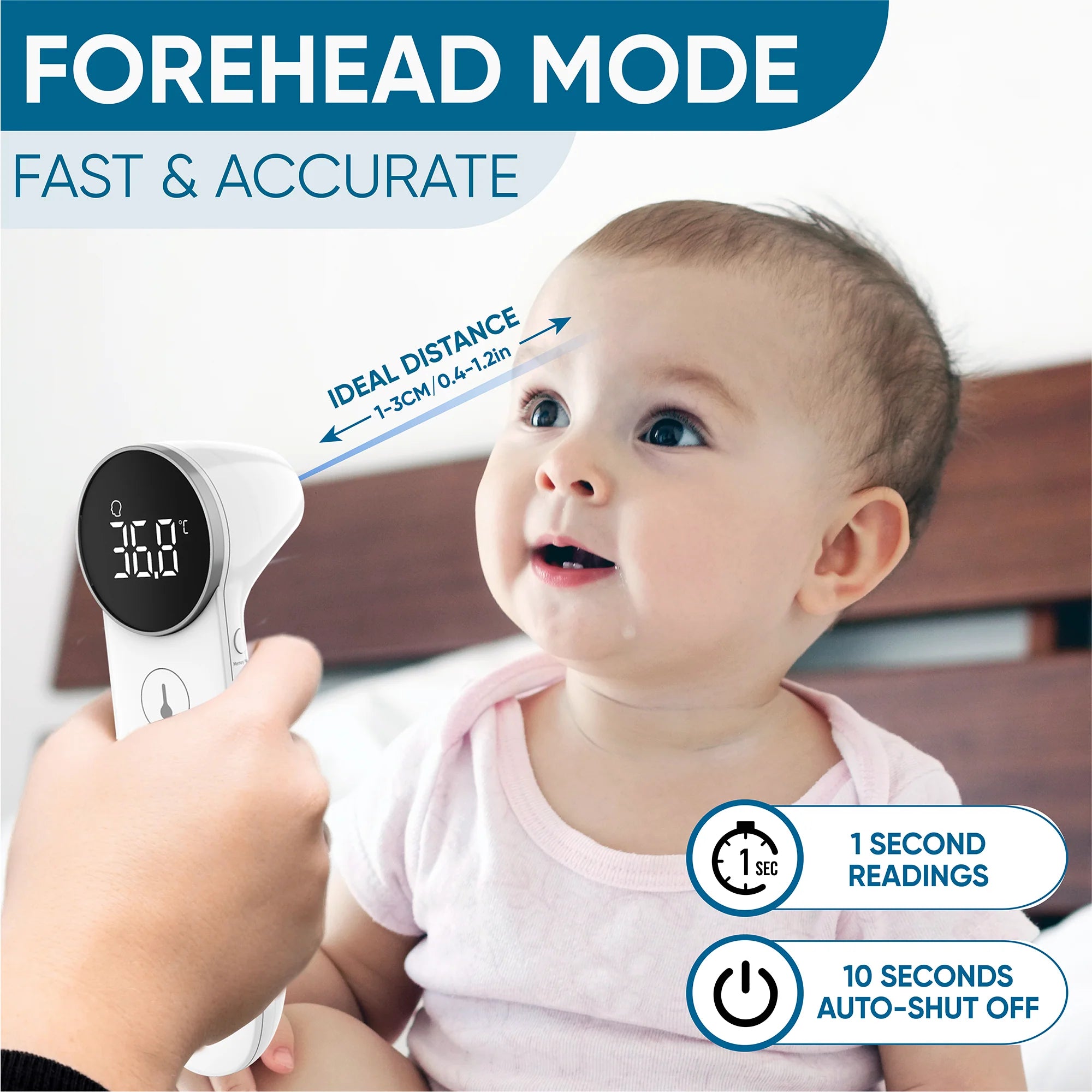 4-In-1 Non-Contact Infrared Thermometer (JPD-FR301)