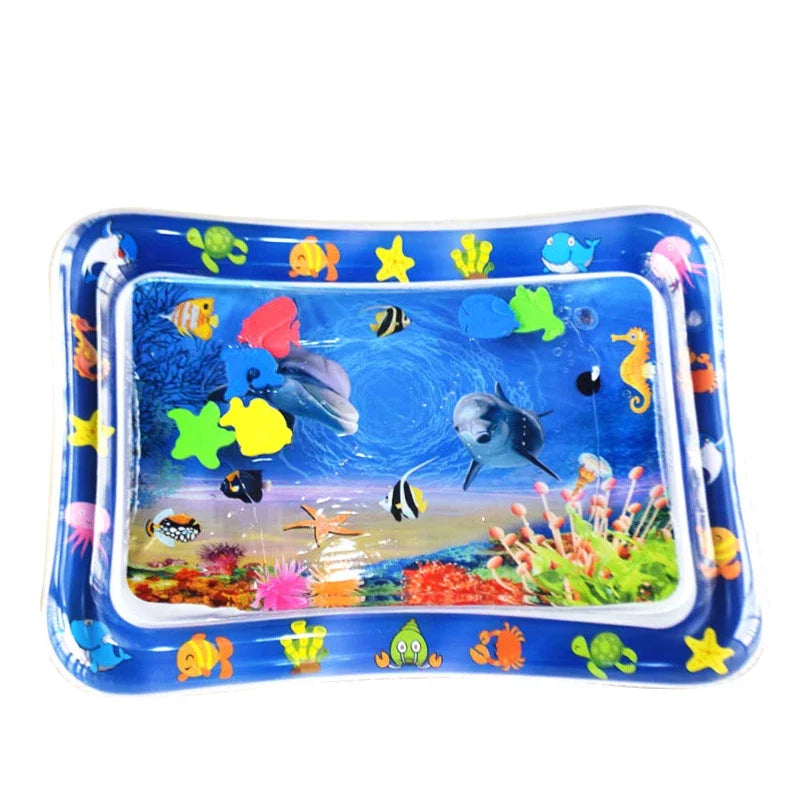 Infinno Inflatable Tummy Time Mat Premium Baby Play Mat Inflatable Water Cushion Interactive Baby Toys for Sensory Development